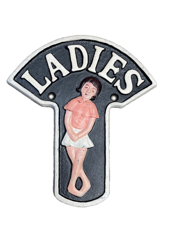 Image 1 of Set di due nostalgici cartelli per toilette