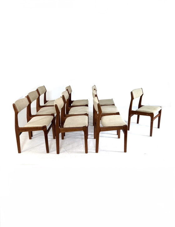 Image 1 of 10x vintage dining chair, Erik Buch '60