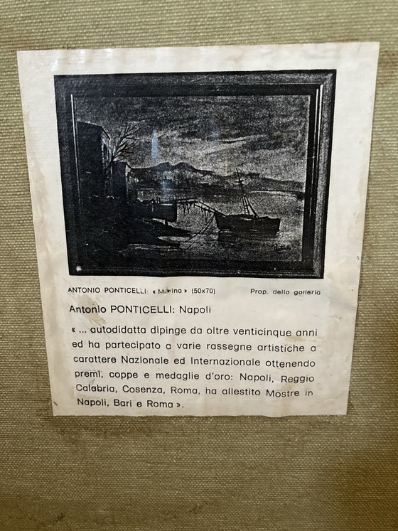 Paesaggio italiano Antonio Ponticelli olio su tela – Arte, Legno (photo 4 of 9)