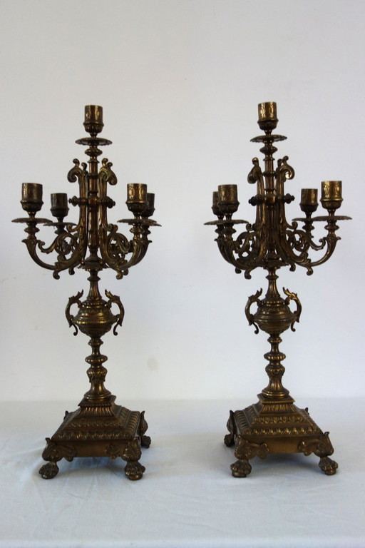 Pair of candelabras, France, mid-19th century
