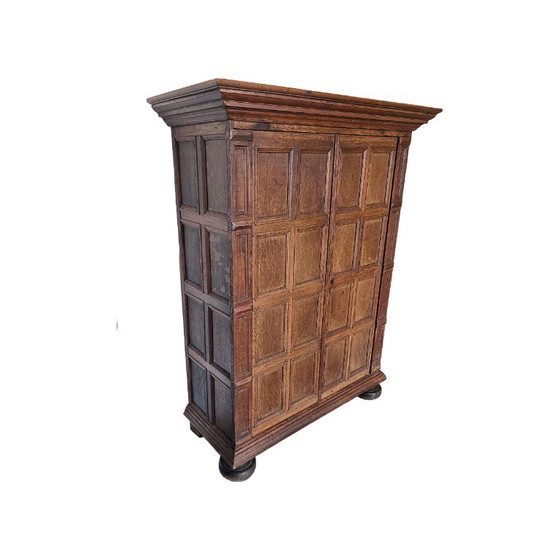 Antico armadio a pannelli in rovere olandese, inizio XVIII secolo – Armadi contenitori, Wood (photo 3 of 9)