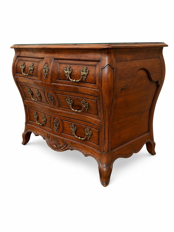 Commode Tombeau Bordelaise Louis XV Acajou Massif Et Bronze XVIIIème – Wood (photo 5 of 9)