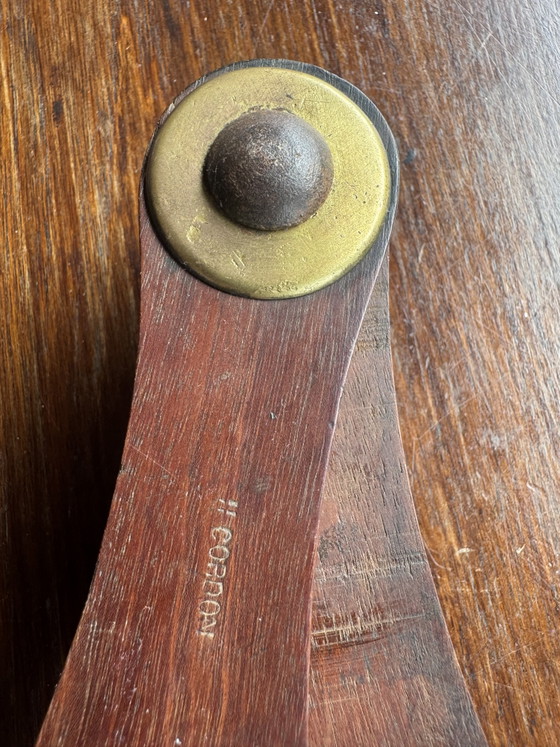 Rare grand compas d’atelier ancien – Michelin & Cie – Acajou – 82 cm – Objets déco, Wood (photo 3 of 12)