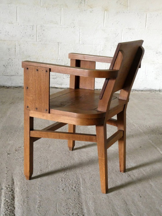 Poltrona in rovere, 1950 – Poltrone, Metallo, Legno (photo 3 of 7)