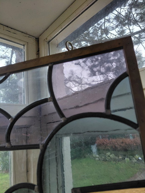 Image 1 of UNIQUE! Stained glass window by Joost Swarte