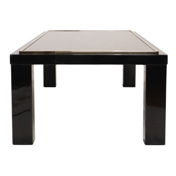 Salontafel Belgo Chrom Hollywood Regency Design, Belgochrom, Glas, Metaal, Gold (foto 3 van 24)