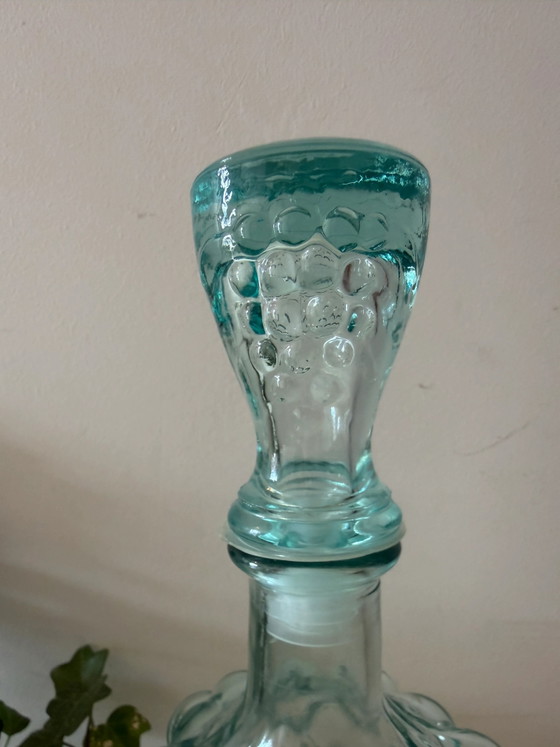 Carafe Empoli grappe de raisin avec bouchon d'origine – Verres et carafes, Glass, Vintage (photo 3 of 5)