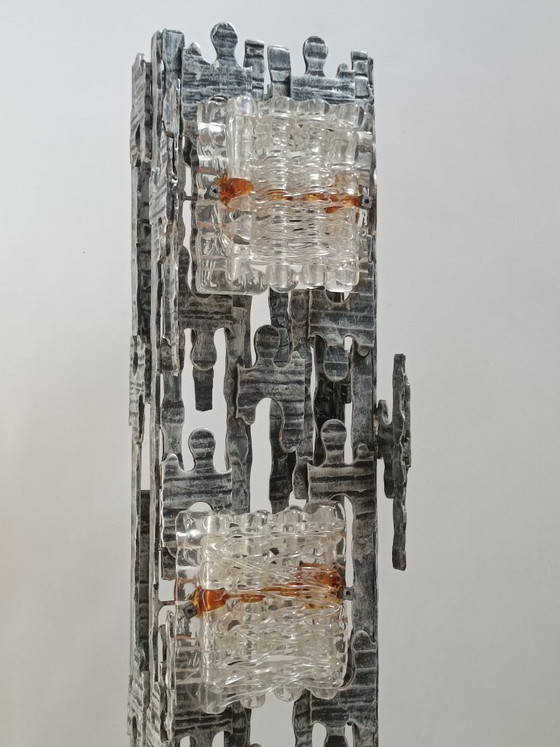 Image 1 of Spectacular brutalist lamppost by Albano Poli for Poliarte, 1970s