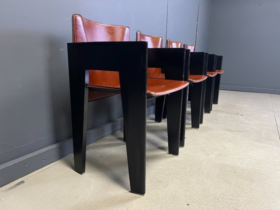 Image 1 of Fauteuils postmodernes d'Arnold Merckx pour Arco - ensemble de 4 - années 1980