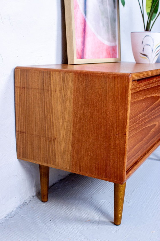 Image 1 of Vintage Teak Lowboard Sideboard Chest of Drawers Danish Mid-Century 1960s