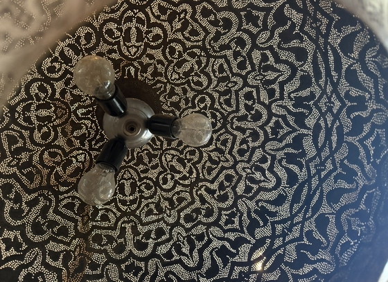 Image 1 of Marokkaanse hanglamp met een metalen opengewerkt design