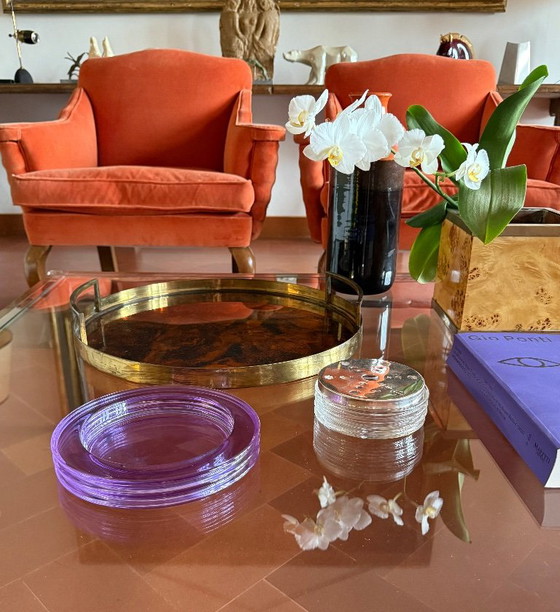 Space Age "Onde" Series Crystal Ashtray, Sergio Asti, Arnolfo Di Cambio Italy Ca. 1970 – Bowls, Glass (photo 4 of 12)