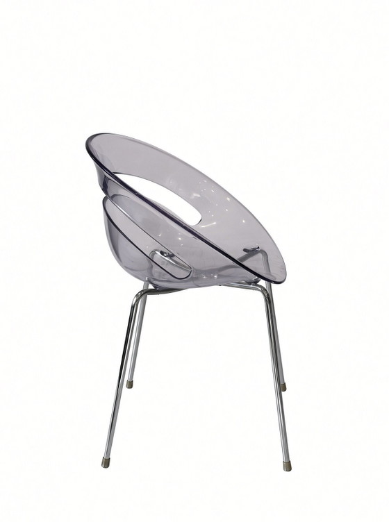 4x Sillas Tina con carcasa, Arik Levy, Softline Allkit, Sillas de comedor, Plástico, Cromo, Gris (foto 6 de 9)