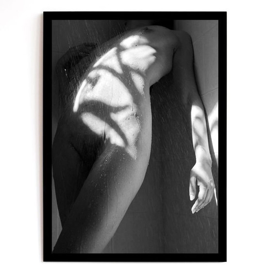 Image 1 of Naakte vrouw zwart-wit foto