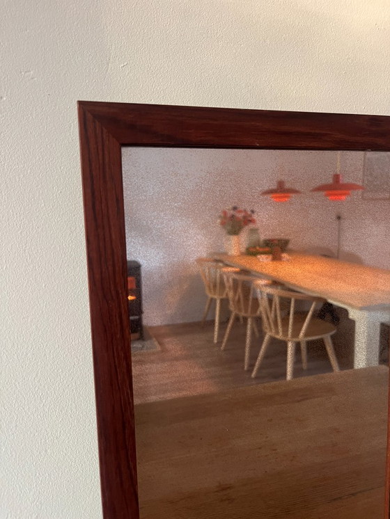 Image 1 of Specchio vintage danese in teak con mensola