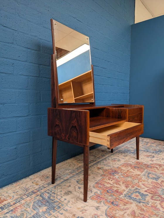 Image 1 of Vintage kaptafel met kruk, Melvin Mikkelsen Møbler, Denemarken, jaren 60