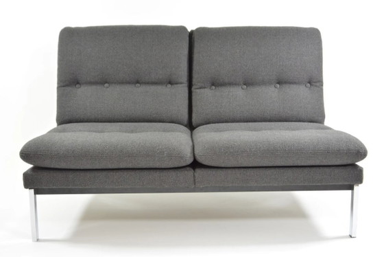 Image 1 of Anthracite grey bench seat from the 1970s