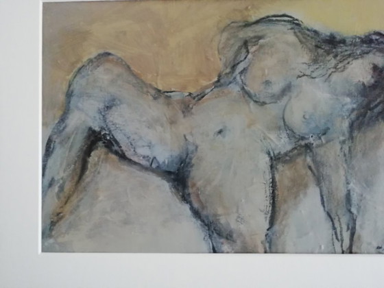 Modelo en estudio – Rob Jacobs, Pinturas y dibujos, Lienzo (photo 3 of 7)