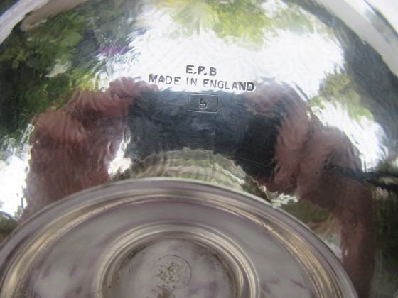 Image 1 of Ciotola da portata con piedistallo, marcata Made in England E.P.B. vintage