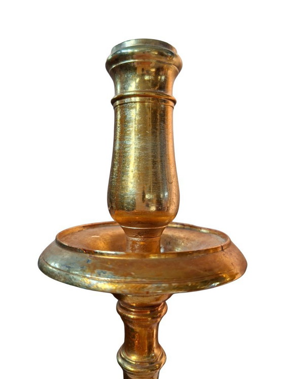 Image 1 of Prestigioso par de candelabros barrocos para altar