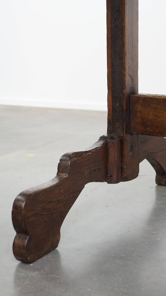 Image 1 of Mesa de comedor antigua XXL de madera de álamo del siglo XVIII