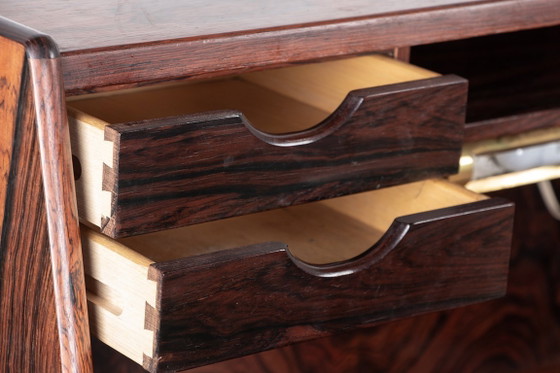 Image 1 of Secretaire, scrivania, danese in palissandro modello 37 di Arne Wahl Iversen per Vinde Mobelfabrik 1960.