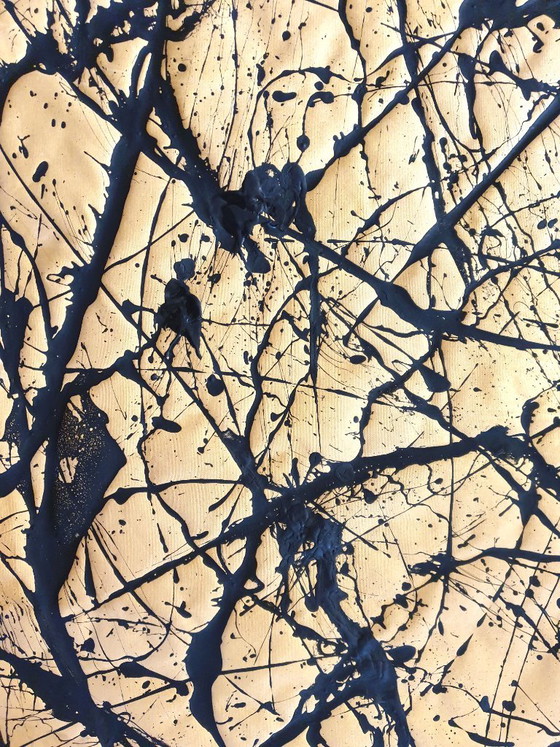 Black Golden Branches – Gemälde & Zeichnungen, Leinwand, Abstract (photo 3 of 17)