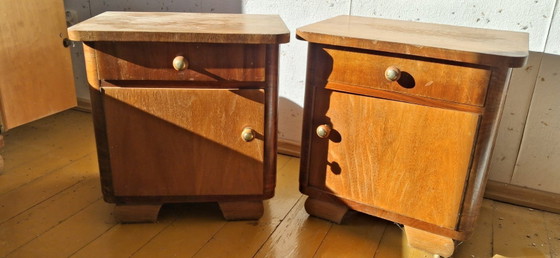 Image 1 of Pair of nightstand/ bedside table