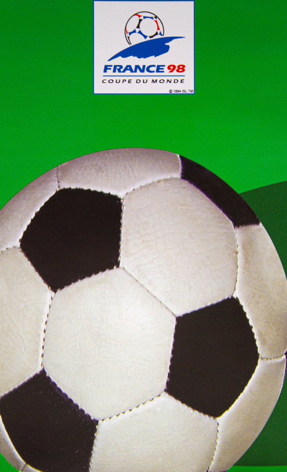 Image 1 of Originele Vintage Poster WK 98 Frankrijk Lyon / 70 x 50 cm / Met originele verpakking