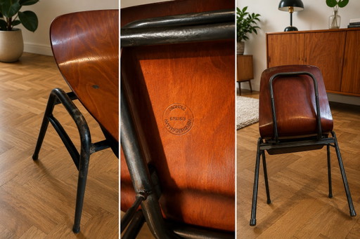 Lot de 6 Chaises Vintage Pagholz en Bois Moulé – Allemagne – eetkamerstoelen, Wood (photo 2 of 5)