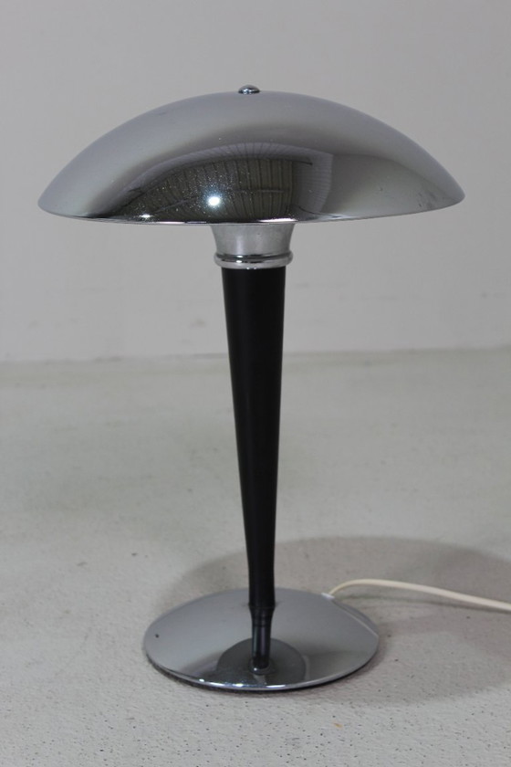 Image 1 of Lampe de table vintage IKEA, lampe champignon chromée