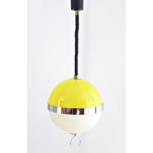 Bicolor "Bowl" plafondlamp van Delmas - 1960