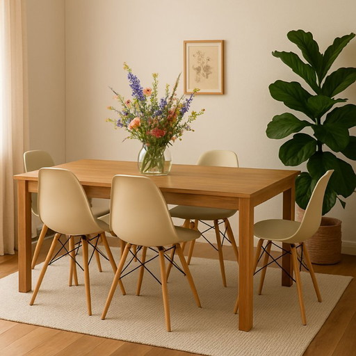 Solid oak table by Arco (Essenza) 190x90x74 cm