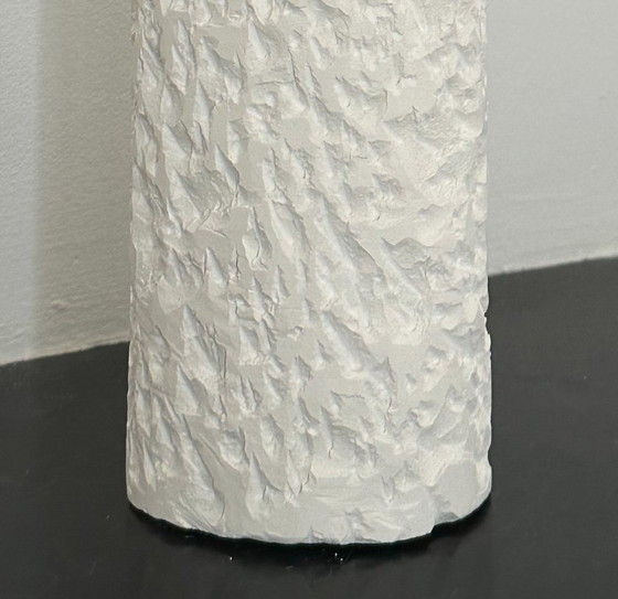 Image 1 of French contemporary plaster lamp, "Colonna" by Renzo Maar