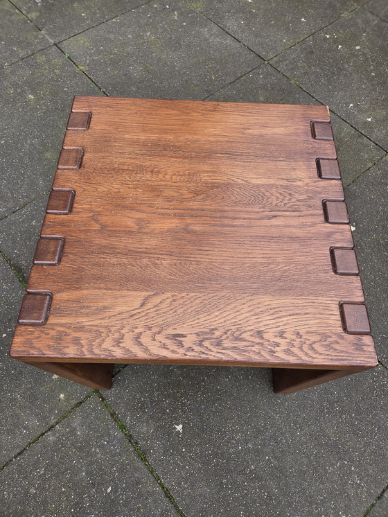 Image 1 of Tavolino laterale dal design brutalista