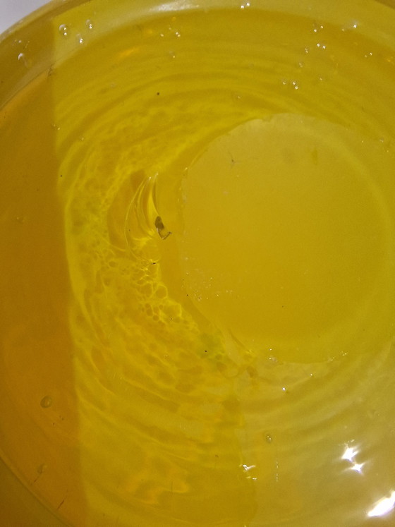 Image 1 of Vintage Leonardo Millefiori Vase – Hand-blown Yellow Glass – 23 cm