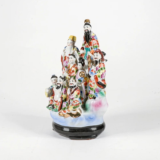 Mid-20th Century Oriental Chinese Porcelain Ceramic Figurine Sculpture (photo 2 of 8)