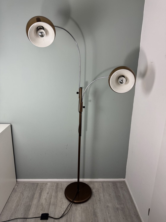 Image 1 of Vintage space age Dijkstra vloerlamp trompet Mushroom