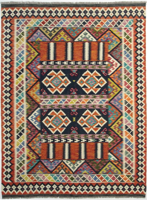 Original Old Style Kelim Afghan 247 X 176 Cm Top condition