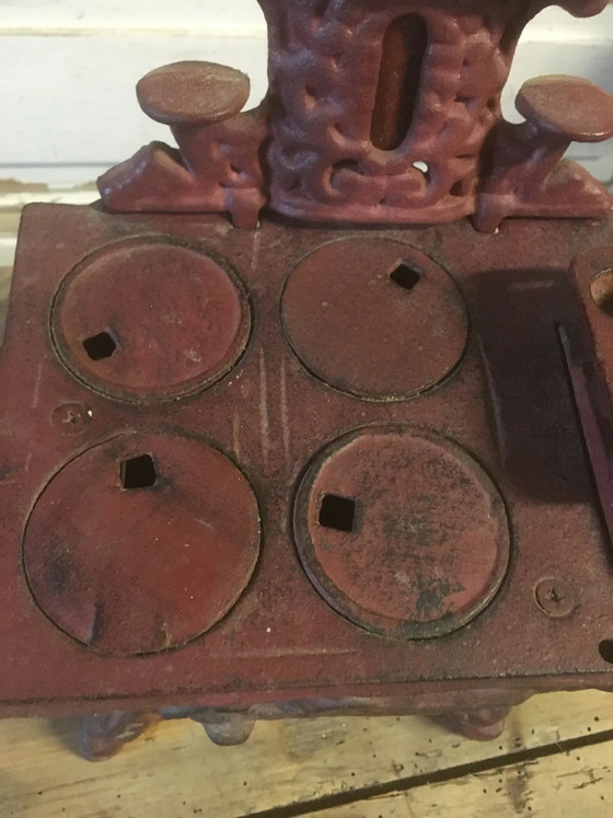 Stufa, stufa in ghisa in miniatura + utensili – Oggetti decorativi, Vintage (photo 13 of 15)