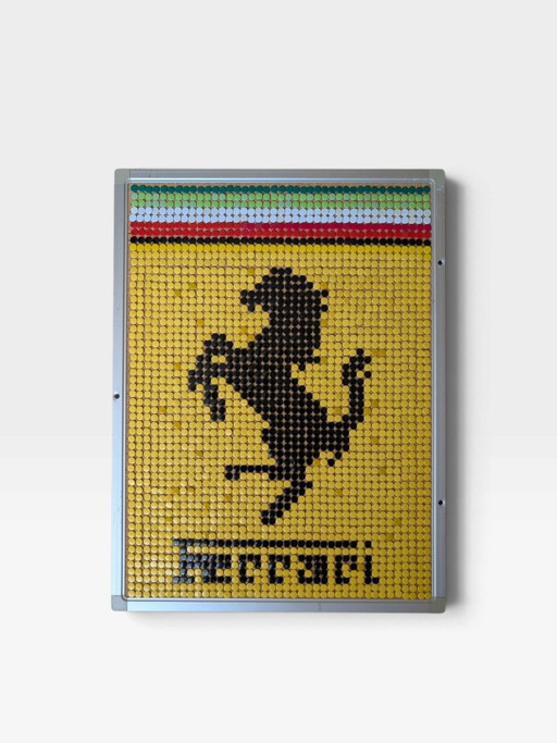 Ferrari / Pop Art Pixel Mosaic