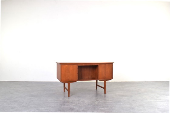 Image 1 of Bureau de direction danois moderne en teck, style Mid-Century Modern, années 1960