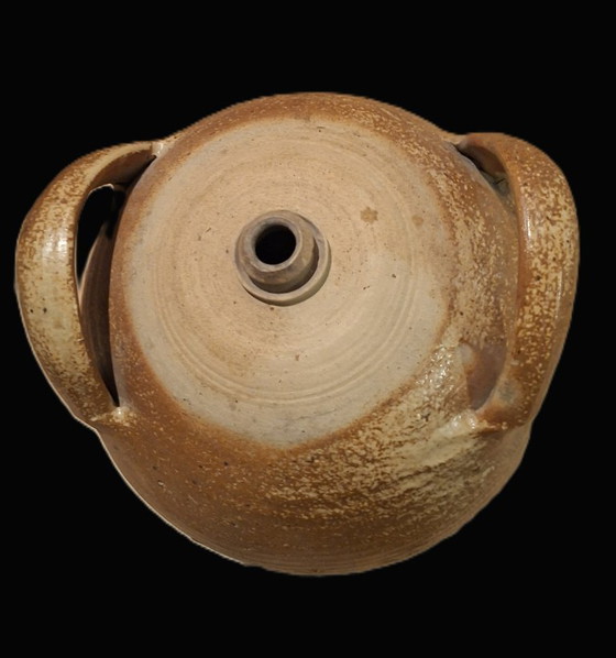 Image 1 of ANTICA BROCCA PER OLIO IN GRES PORCELLANATO XIX secolo