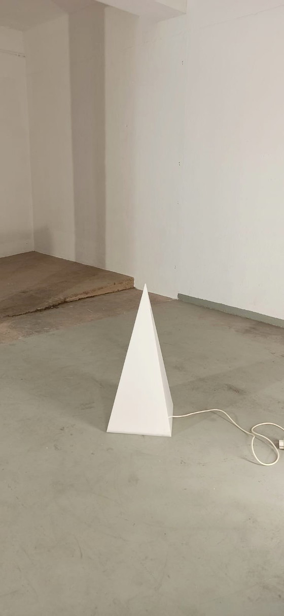 Image 1 of Vintage pyramid shaped floor lamp 