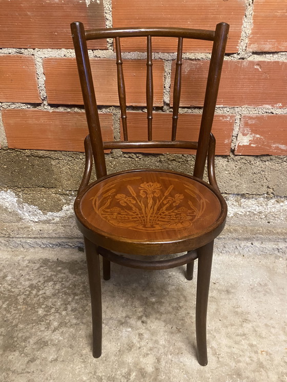 Image 1 of Chaise Bistrot THONET Mudson J. & J. Kohn Bentwood Bois Courbé 1930 Raro #D392