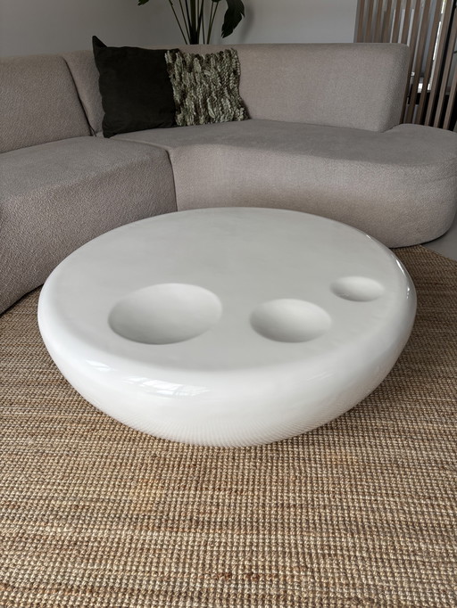 Mesa de centro Space Age Diseño de los noventa Fibra de vidrio