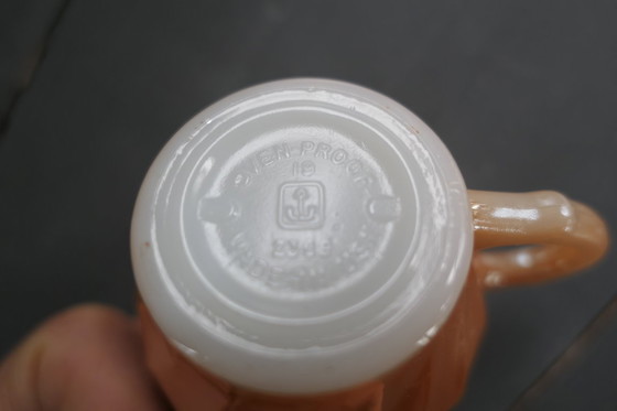 Image 1 of Vintage Anchor Hocking Fire King kop en schotel 6 x