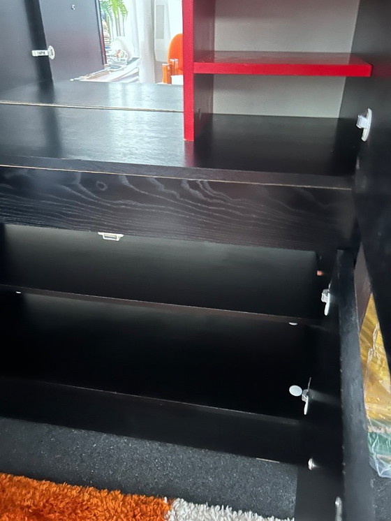 Image 1 of Alter schwarzer De Coene Wandschrank