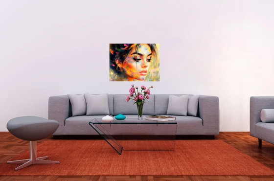 Image 1 of Acrylic painting on canvas "Sexy glamour" / (80 x 60 cm)