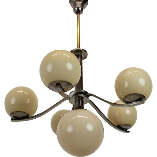 Vintage Art Deco chandelier, Czechoslovakia 1930s